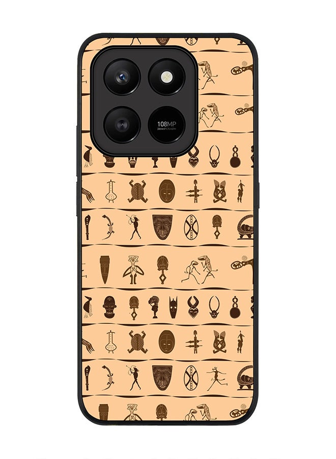 For Honor X7d 4G / X7d 5G / 400 Smart Case,Slim fit Camera Protection, Shockproof Thin Phone cover  - Tribal Hieroglyphics